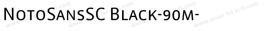 NotoSansSC Black-90m字体转换